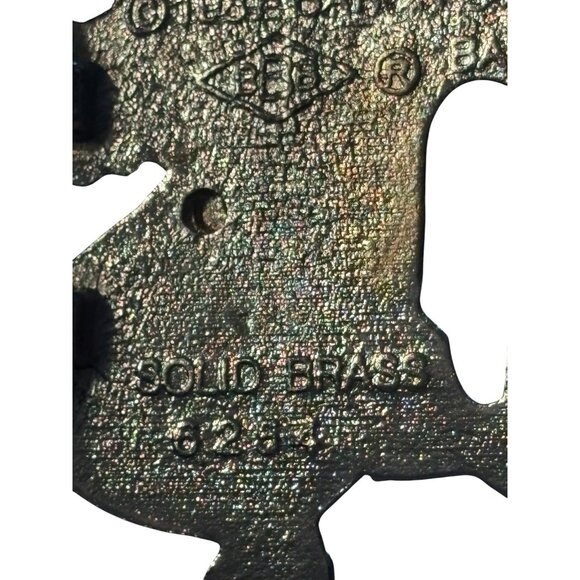 DRAGON FIRE FLAME BREATHING SOLID BRASS CHROME PLATED BARON BELT BUCKLE 1981 - Picture 13 of 16